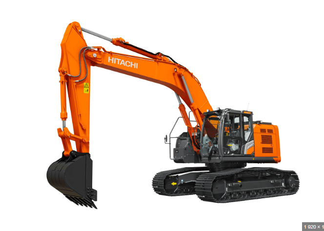 Hitachi ZX95US-7 -kaivukone sivukuva