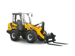 Schäffer 5470 Z pyöräkuormaaja haarukoilla