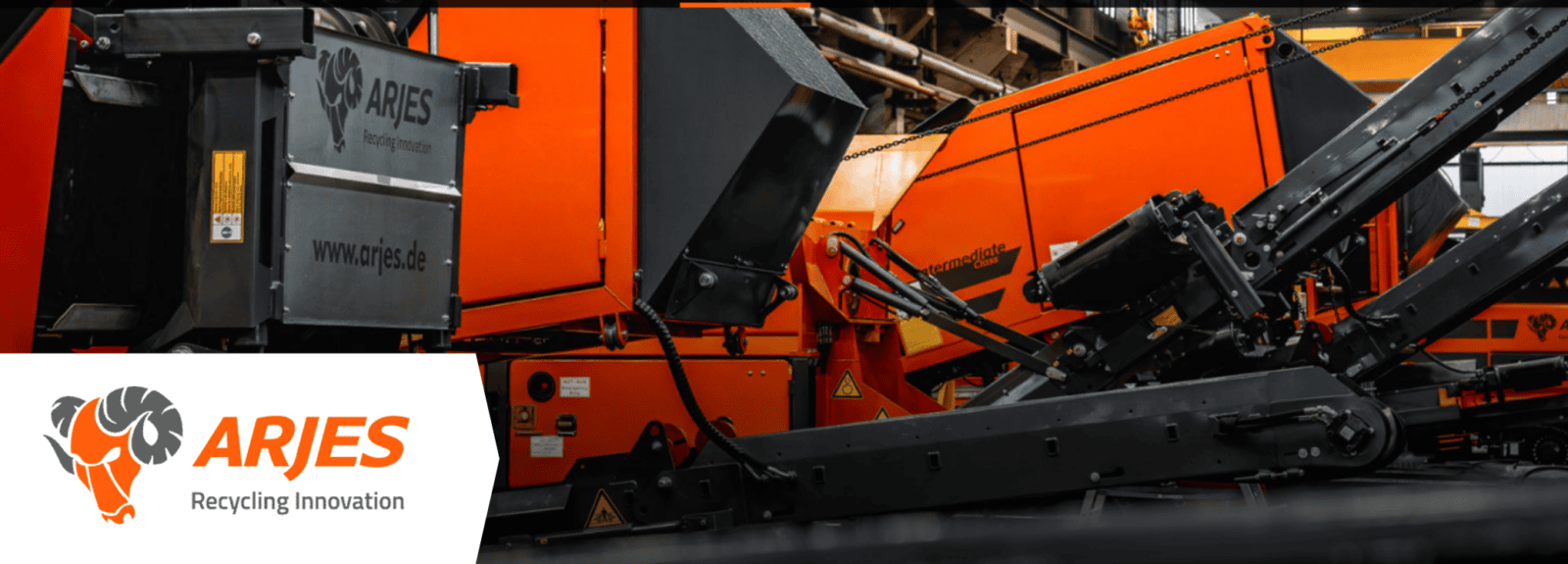 Arjes murskain työssä materiaalinkäsittelyssä