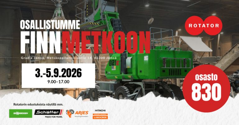 Rotator mukana FinnMETKO 2026 -messuilla – osasto 830